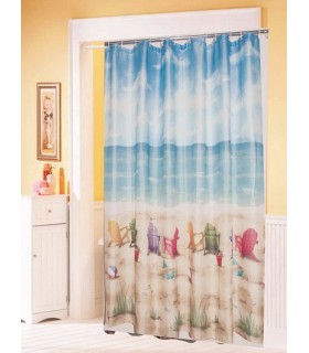 Cortina Confeccionada Baño Mod. 91339, Bh Textil.