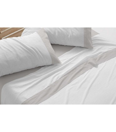 Juego de Sábana Franela Diseño 573, Burrito Blanco