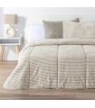 GRATIS Edredon Comforter Mod. Lines Melange, Manterol (GRATIS JUEGO DE SABANAS DE VERANO)