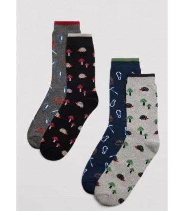 Pack-2-Calcetín Hombre Fantasía Mod. 22152, Ysabel Mora