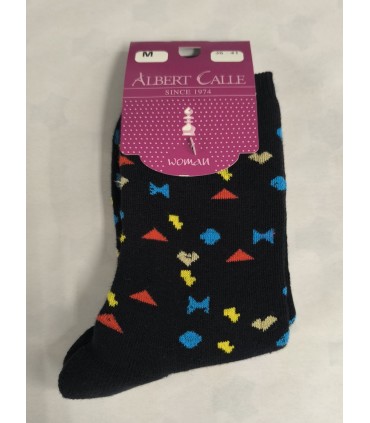 Calcetín Señora Estampado Mod. 400/39, Albert Calle.