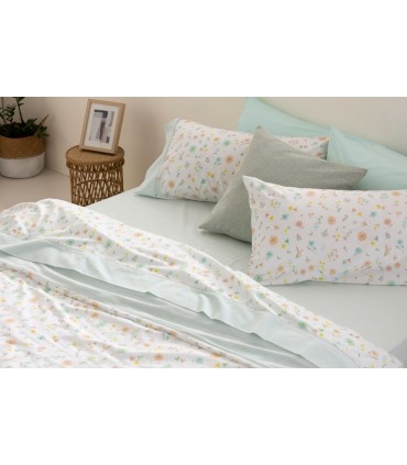 Juego de Sábana Verano Mod. 538, Burrito Blanco.