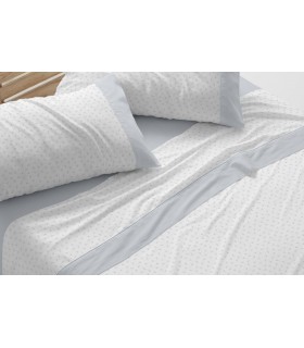 Juego de Sábana Franela Diseño 576, Burrito Blanco