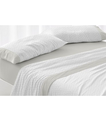 Juego de Sábana Franela Diseño 576, Burrito Blanco