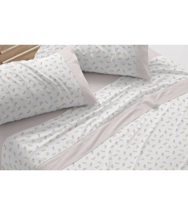 Juego de Sábana Franela Diseño 578, Burrito Blanco