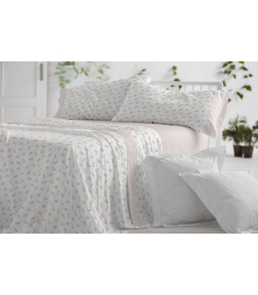 Juego de Sábana Franela Diseño 578, Burrito Blanco