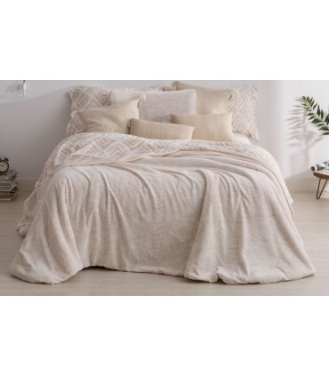 Edredón Comforter Mod 441 Burrito Blanco,Color único Crudo