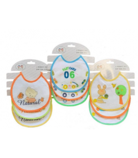 Juego baberos 3 piezas multicolor, Mod. 9203