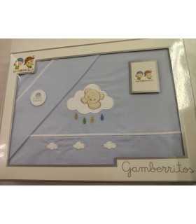 Juego de Sábana infantil CUNA, mod. 11060, Gamberritos