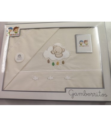 Juego de Sábana infantil CUNA, mod. 11060, Gamberritos