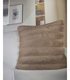 Cojin Mod. Adina Rayas, Algodón Blanco