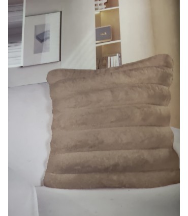 Cojin Mod. Adina Rayas, Algodón Blanco