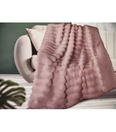 Manta Plaid, Mod. Adina, Algodón Blanco