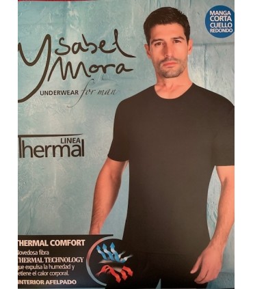 Camiseta interior termal manga corta hombre, Mod. 70100, Isabel Mora