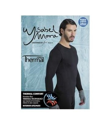 Camiseta interior termal manga larga hombre, Mod. 70102, Isabel Mora