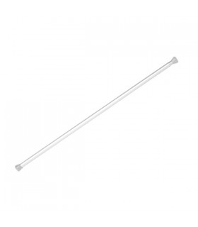 Barra extensible recta blanca, riel chyc