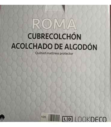 Cubrecolchón Acolchado Mod. Roma, Look Deco