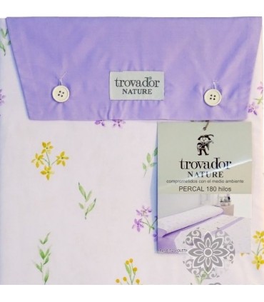 Juego de Sábana Verano Mod. Violetas, Trovador