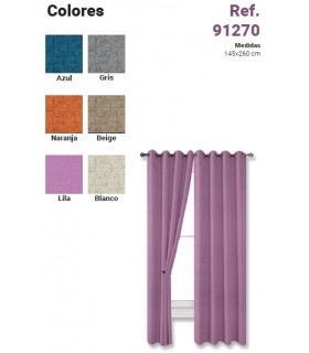 Cortina Confeccionada Ollaos Mod. 91270, BH Textil.