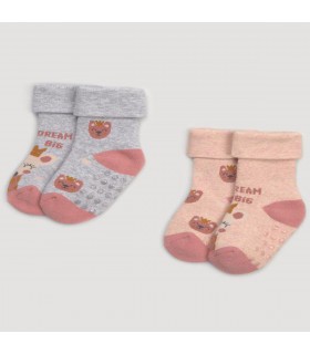 Set Calcetín Bebé Antideslizante Mod. 52246, Ysabel Mora