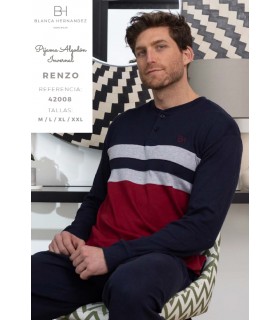 Pijama Hombre Algodón Mod. Renzo (42008), BH Textil