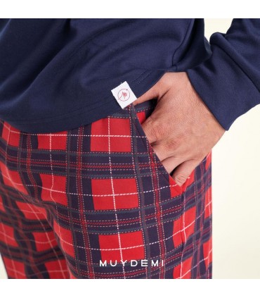 Pijama Hombre Algodón Navideño Mod. 350038, MUYDEMI