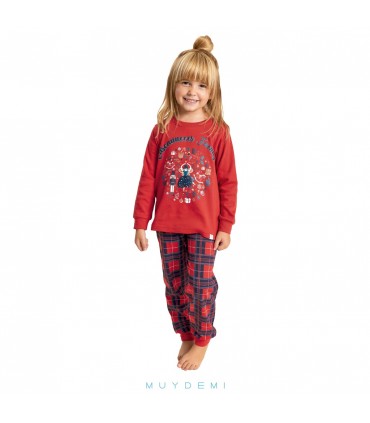 Pijama Niña Navidad Algodón Mod. 650043, MUYDEMI