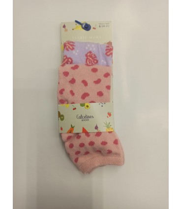 Pack Calcetín Tobillero niña Mod. 32524, Ysabel Mora.
